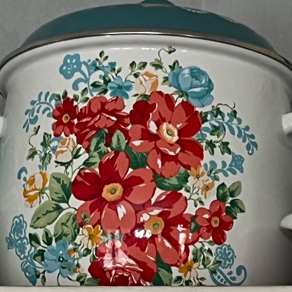 Limited Edition 🌺 New Pioneer Woman Holiday Vintage Floral Stock Pot - Picture 3 of 4